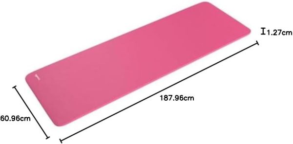 Amazon Basics 1/2 Inch Extra Thick Exercise Yoga Mat with Carrying Strap, Cushioned Support, for Fitness and Gym Workouts - Image 9