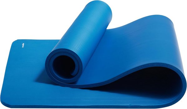 Amazon Basics 1/2 Inch Extra Thick Exercise Yoga Mat with Carrying Strap, Cushioned Support, for Fitness and Gym Workouts - Image 12