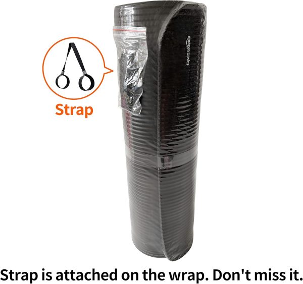 Amazon Basics 1/2 Inch Extra Thick Exercise Yoga Mat with Carrying Strap, Cushioned Support, for Fitness and Gym Workouts - Image 27