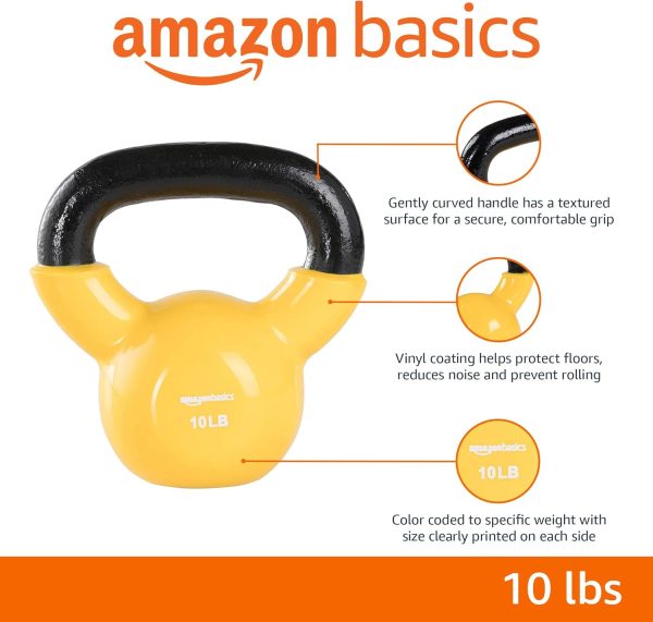 Amazon Basics Vinyl Kettlebell - Image 2