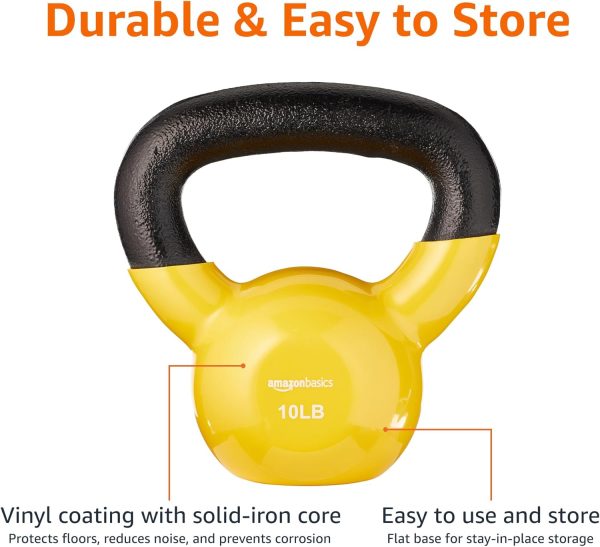 Amazon Basics Vinyl Kettlebell - Image 3
