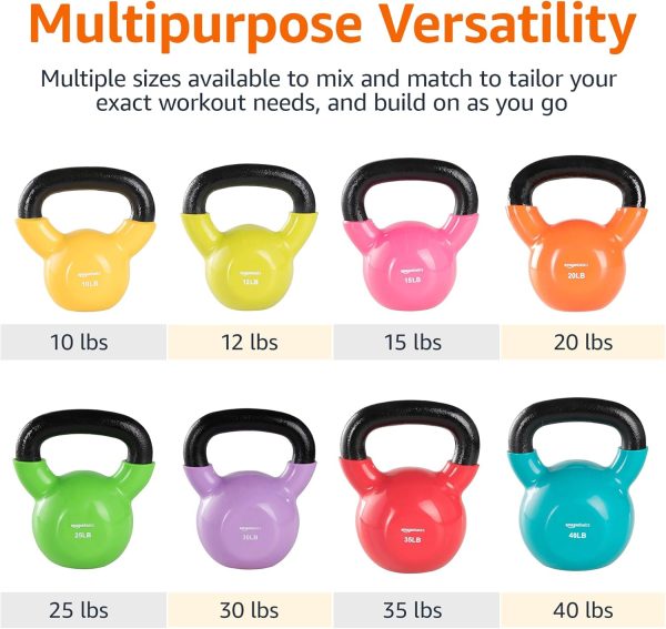 Amazon Basics Vinyl Kettlebell - Image 4