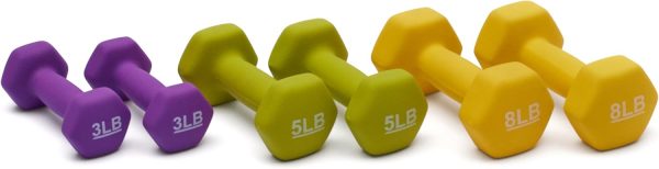 Amazon Basics Neoprene Dumbbell Hand Weights for Exercise and Muscle Toning - Image 3