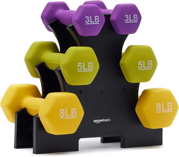 Amazon Basics Neoprene Dumbbell Hand Weights for Exercise and Muscle Toning - Image 5