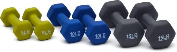 Amazon Basics Neoprene Dumbbell Hand Weights for Exercise and Muscle Toning - Image 15