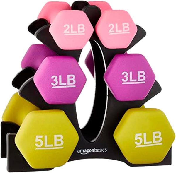 Amazon Basics Neoprene Dumbbell Hand Weights for Exercise and Muscle Toning - Image 43