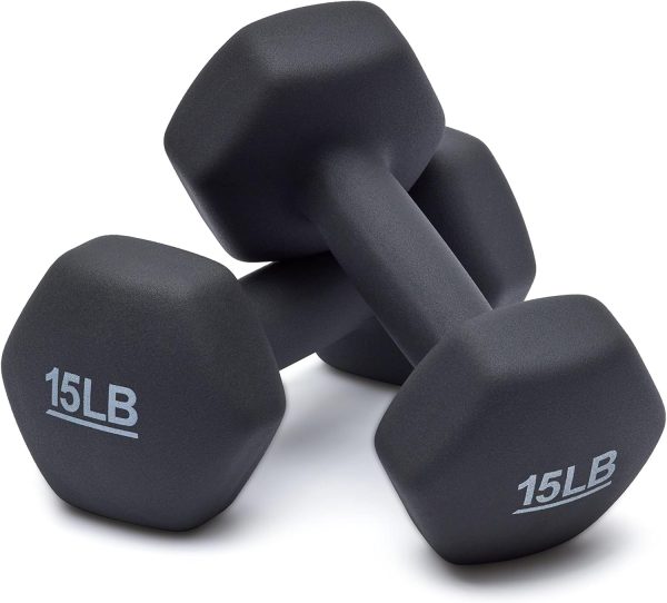 Amazon Basics Neoprene Dumbbell Hand Weights for Exercise and Muscle Toning - Image 49