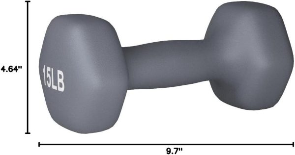 Amazon Basics Neoprene Dumbbell Hand Weights for Exercise and Muscle Toning - Image 50
