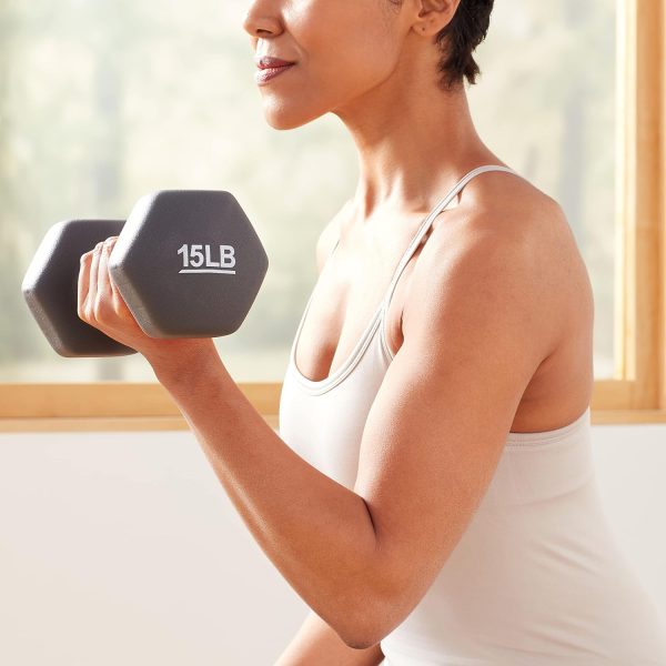 Amazon Basics Neoprene Dumbbell Hand Weights for Exercise and Muscle Toning - Image 51