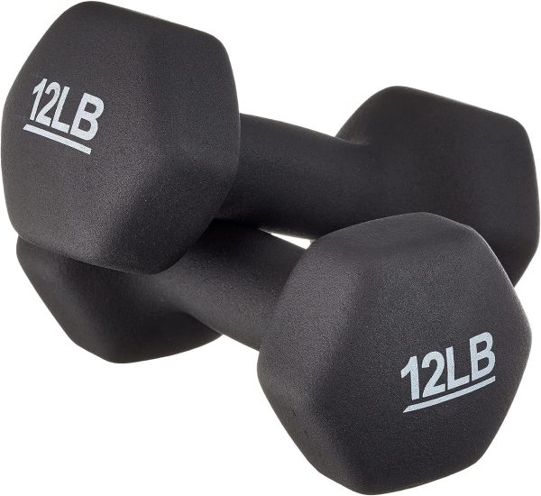 Amazon Basics Neoprene Dumbbell Hand Weights for Exercise and Muscle Toning - Image 68