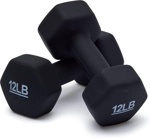 Amazon Basics Neoprene Dumbbell Hand Weights for Exercise and Muscle Toning - Image 70
